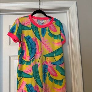 Colorful Tropical Leaf Print T-Shirt